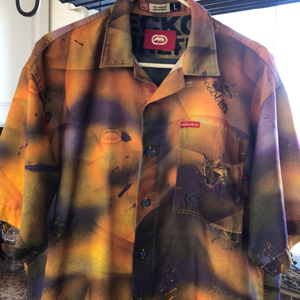 ECKO UNLTD Wolverine comic men’s button down